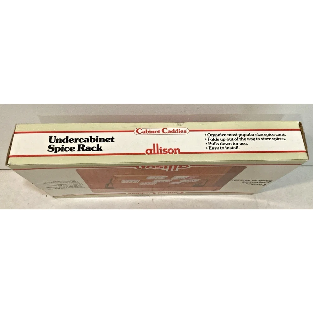 Vintage Allison Cabinet Caddies Pull Down Under Cabinet Spice Rack NOS In Box
